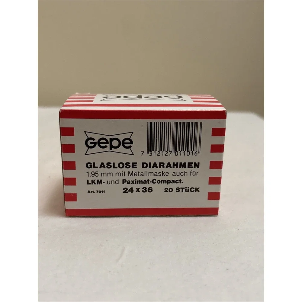 Gepe Glassless Slide Mounts 1.95mm 24x36mm Art 7011 Sweden Lot of 2 40pc Total